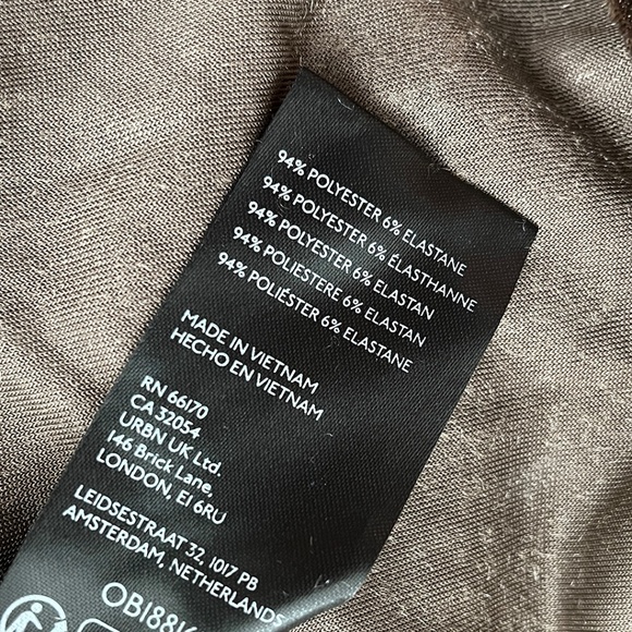 Urban Outfitters Crushed Velvet Mini Skirt Brown Small - Picture 13 of 15